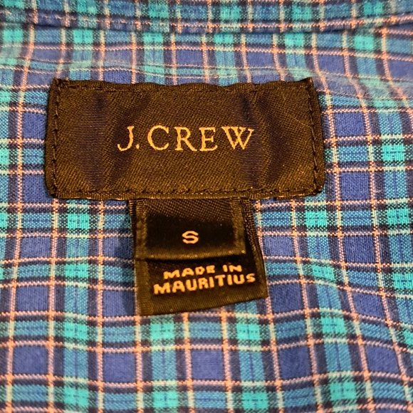 J. Crew Men's Small Regular Fit Long Sleeve Button Down Plaid Shirt - Picture 3 of 12